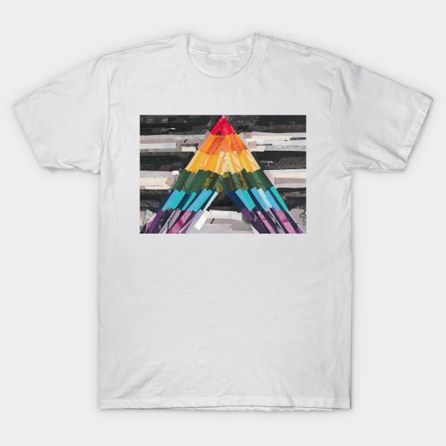 LGBT+ Ally Flag Collage T-Shirt by cajunhusker